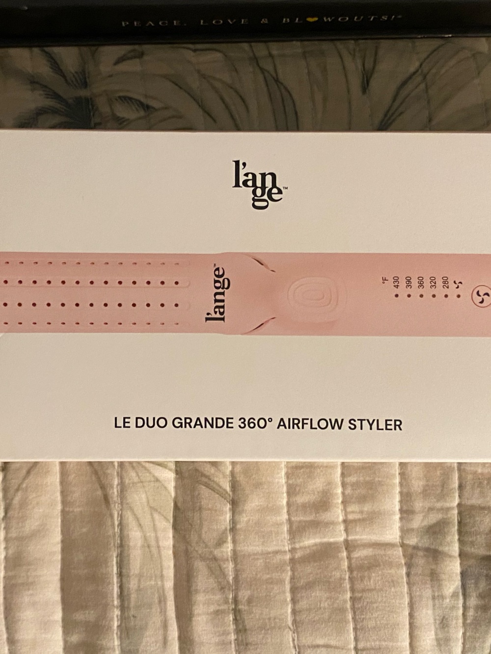 L’ange Le Duo Grande 360 Airflow Styler Pink Hair Styling Tool